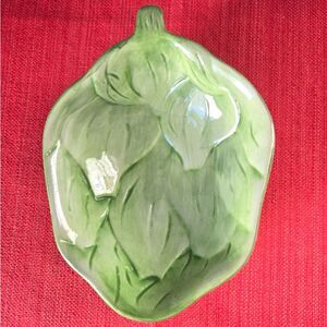 Handmade Pottery Piece - Artichoke Shaped Trinket/Jewelry/Catch-All Plate